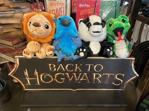 Hogwarts house mascot plushie